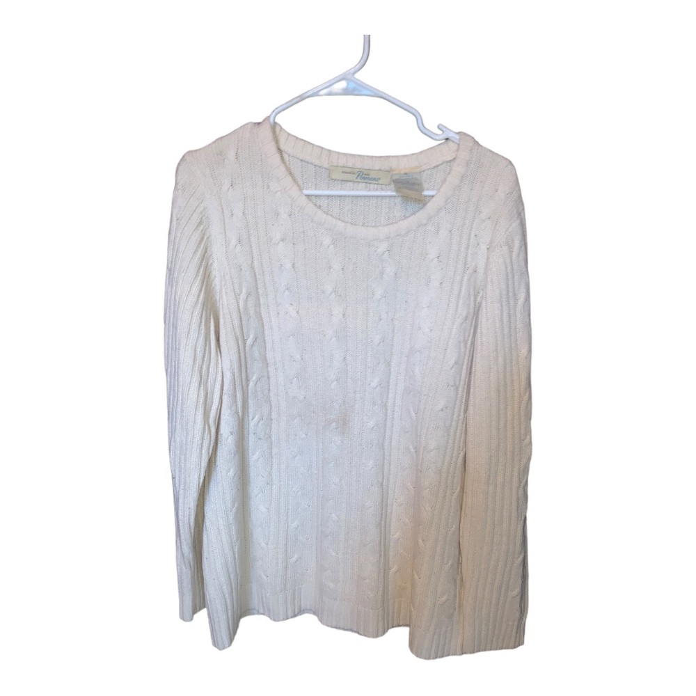 Penmans women’s Cream Cabled Sweater XL